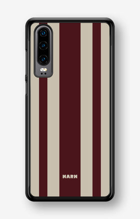 Huawei P30 Hard Case – Bordeaux Stripe - View 1