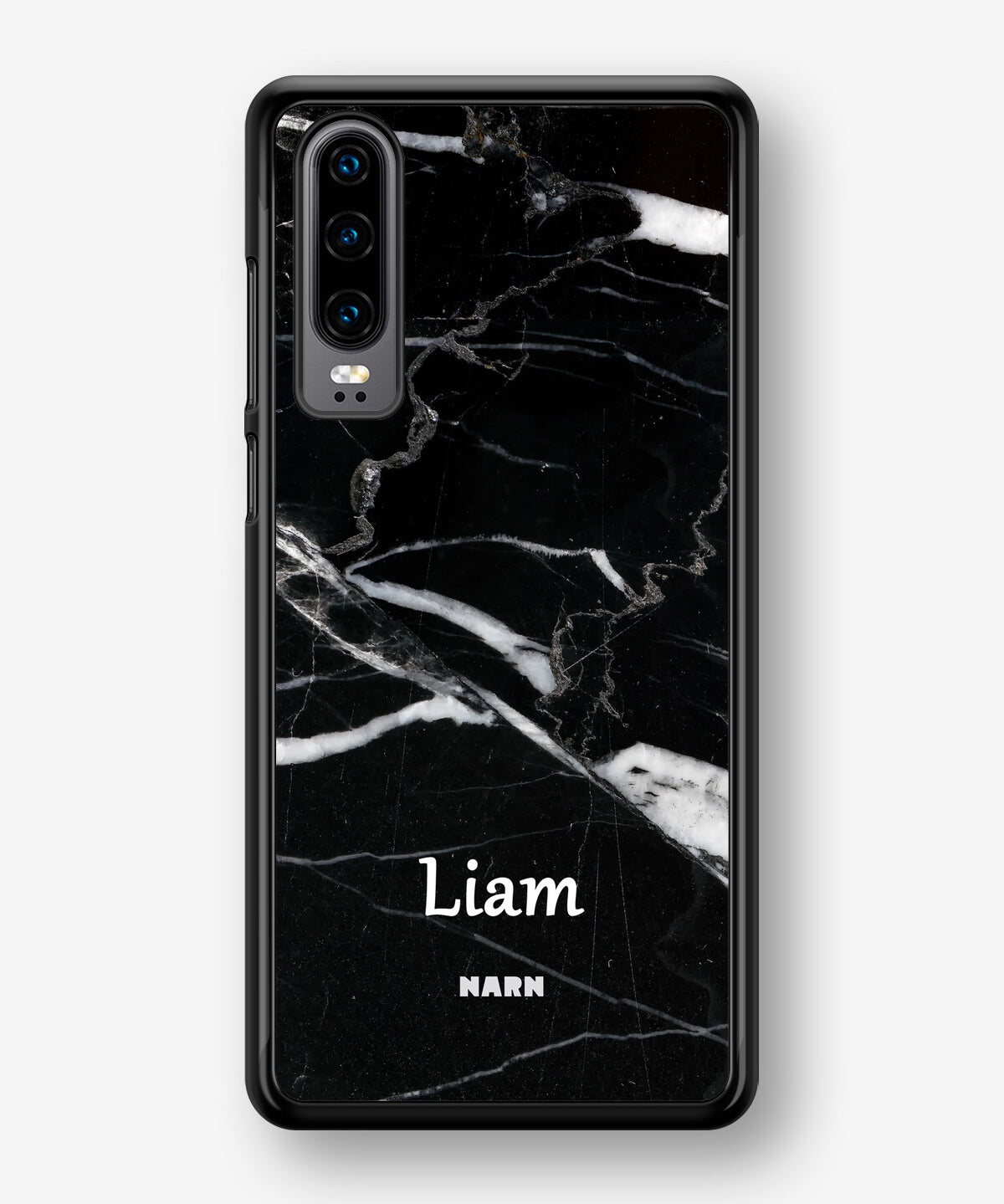 Huawei P30 Hard Case – Custom - Black Marble - View 1
