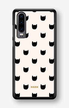 Huawei P30 Hard Case – Kitty Dots - View 1