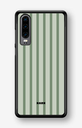 Huawei P30 Hard Case – Sage Stripes - View 1