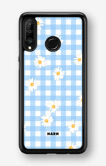 Huawei P30 Lite Hard Case – Blue Daisies - View 1