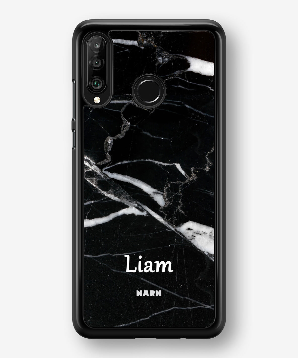 Huawei P30 Lite Hard Case – Custom - Black Marble - View 1