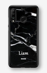 Huawei P30 Lite Hard Case – Custom - Black Marble - View 1