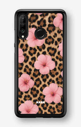 Huawei P30 Lite Hard Case – Leopard Flower - View 1