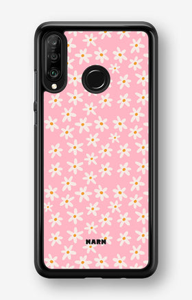 Huawei P30 Lite Hard Case – Pink Daisy - View 1
