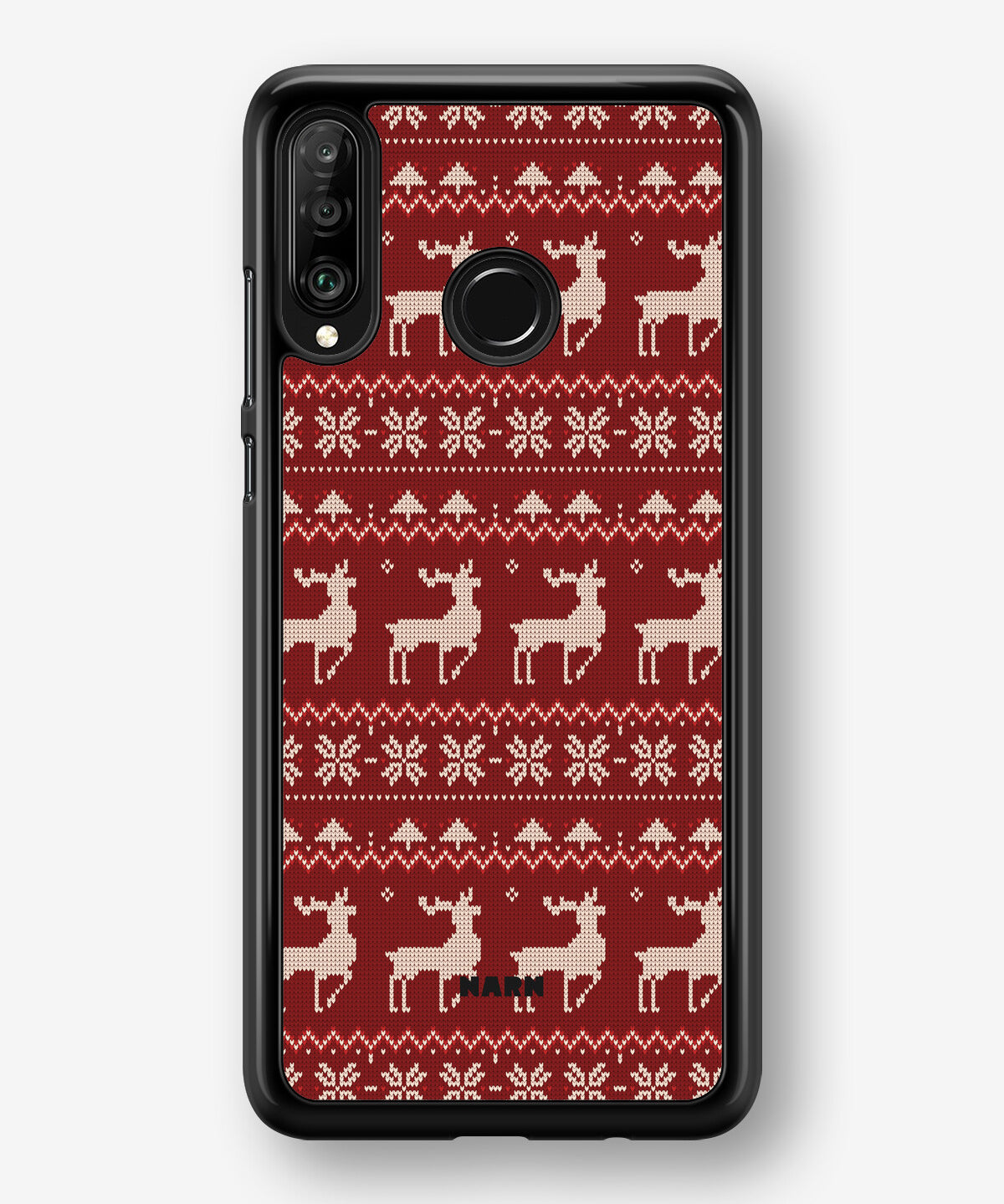 Huawei P30 Lite Hard Case – Reindeer Knit - View 1