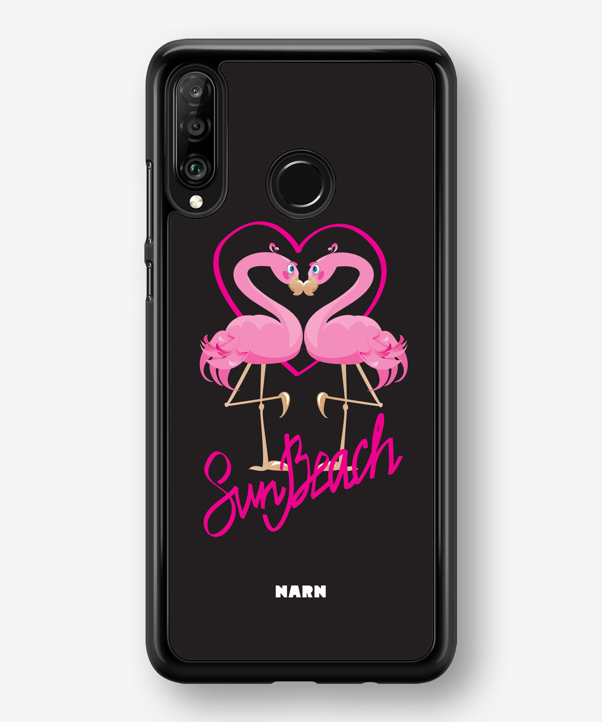 Huawei P30 Lite Hard Case – Beach Flamingo - View 1
