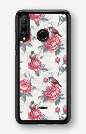 Huawei P30 Lite Hard Case – Birds Among Roses - View 1