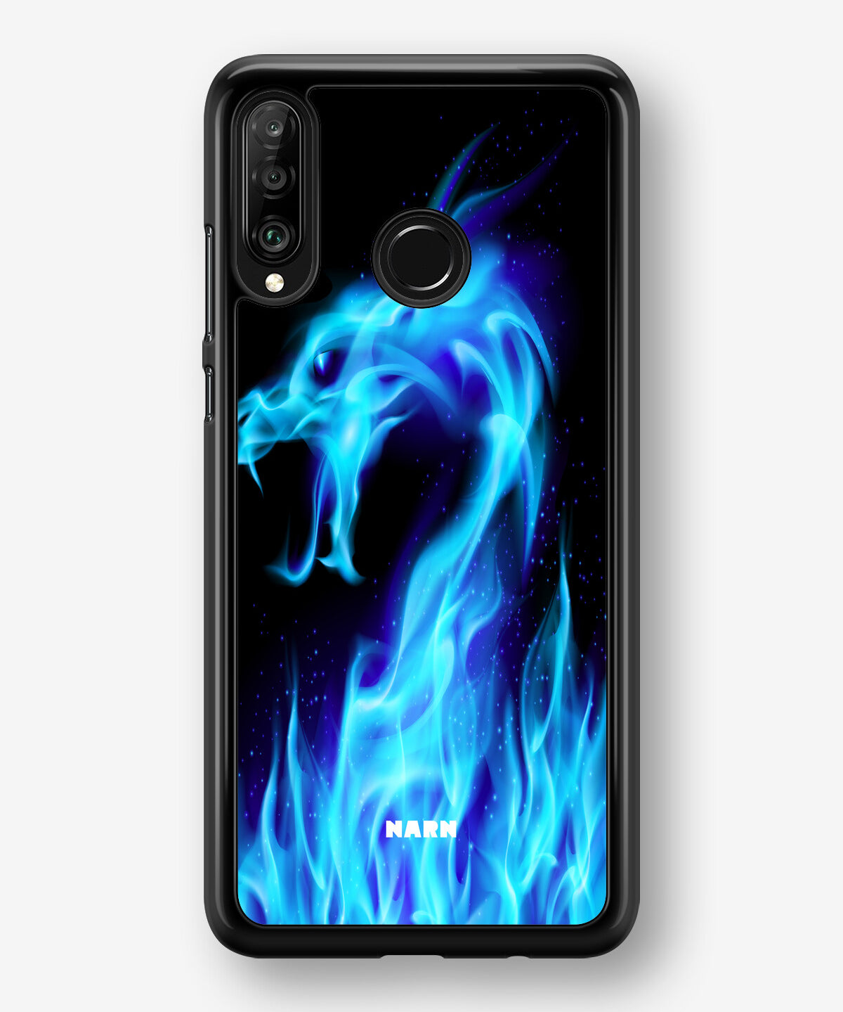Huawei P30 Lite Hard Case – Blue Flames Dragon - View 1