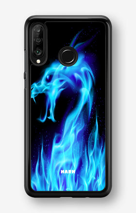 Huawei P30 Lite Hard Case – Blue Flames Dragon - View 1