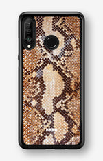 Huawei P30 Lite Hard Case – Brown Snakeskin - View 1