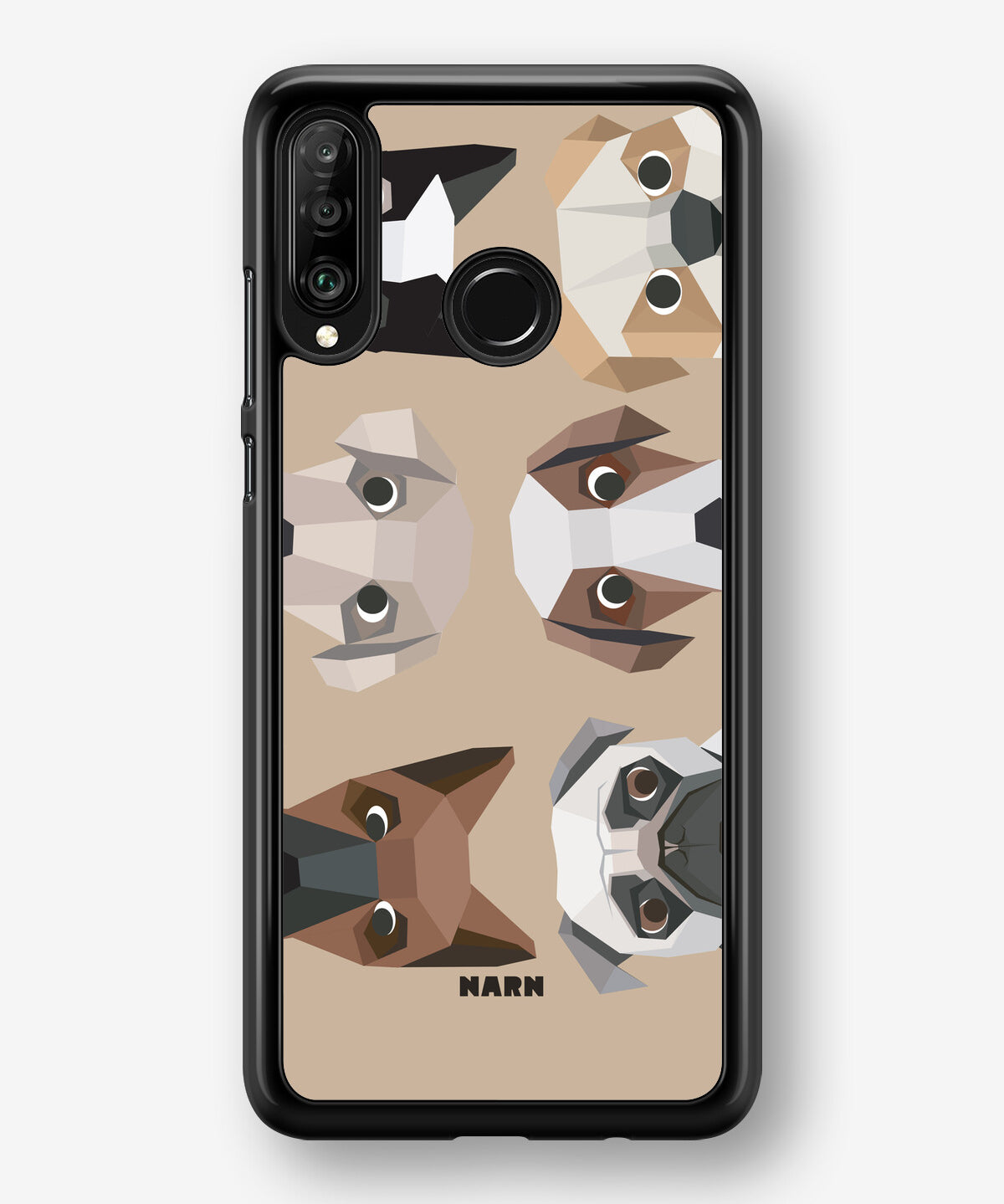 Huawei P30 Lite Hard Case – Cute Dogs - View 1
