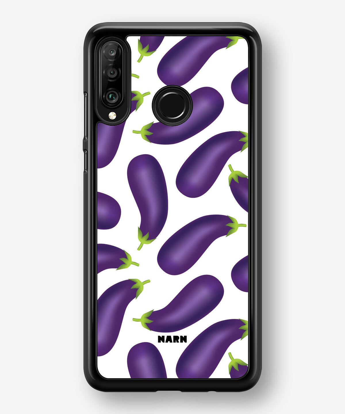 Huawei P30 Lite Hard Case – Eggplant Pattern - View 1