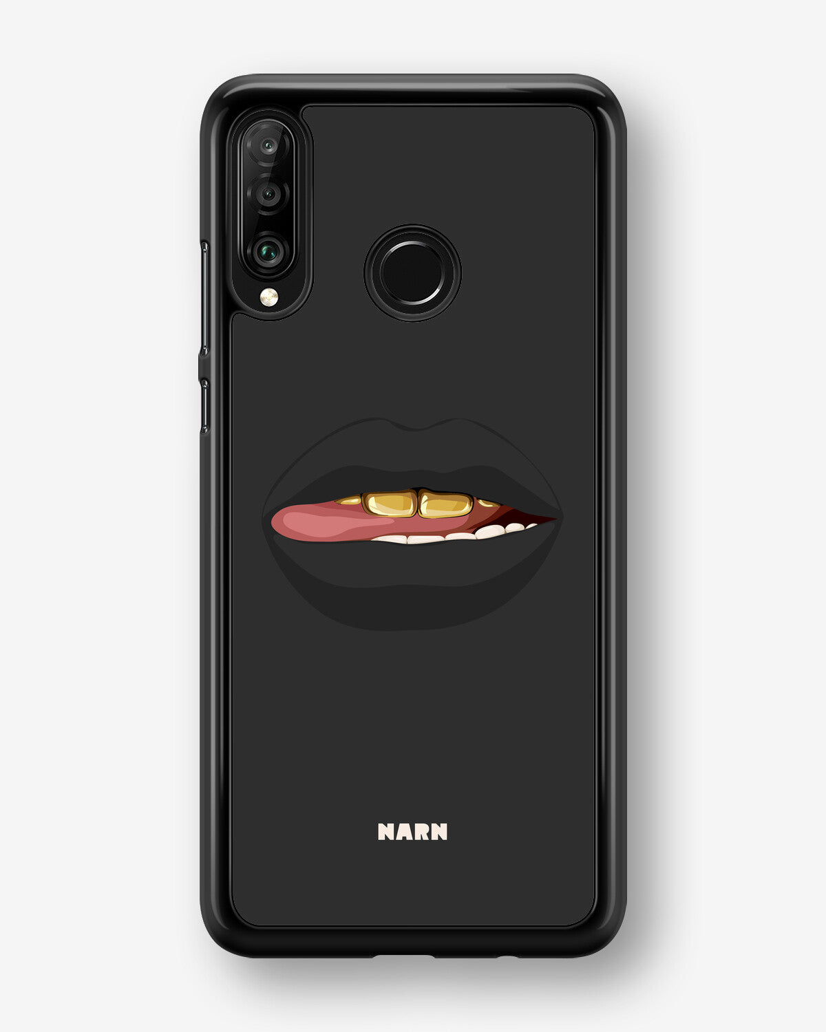Huawei P30 Lite Hard Case – Golden Lips - View 1