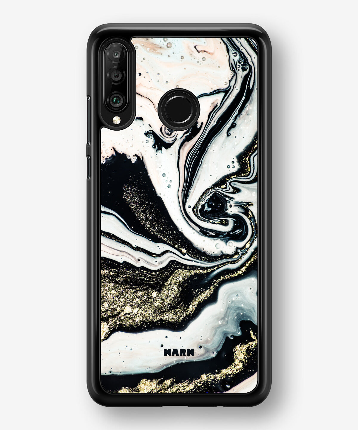 Huawei P30 Lite Hard Case – Golden Swirl - View 1