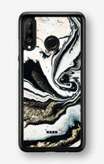 Huawei P30 Lite Hard Case – Golden Swirl - View 1