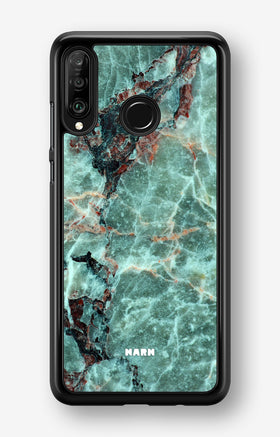 Huawei P30 Lite Hard Case – Green Marble - View 1