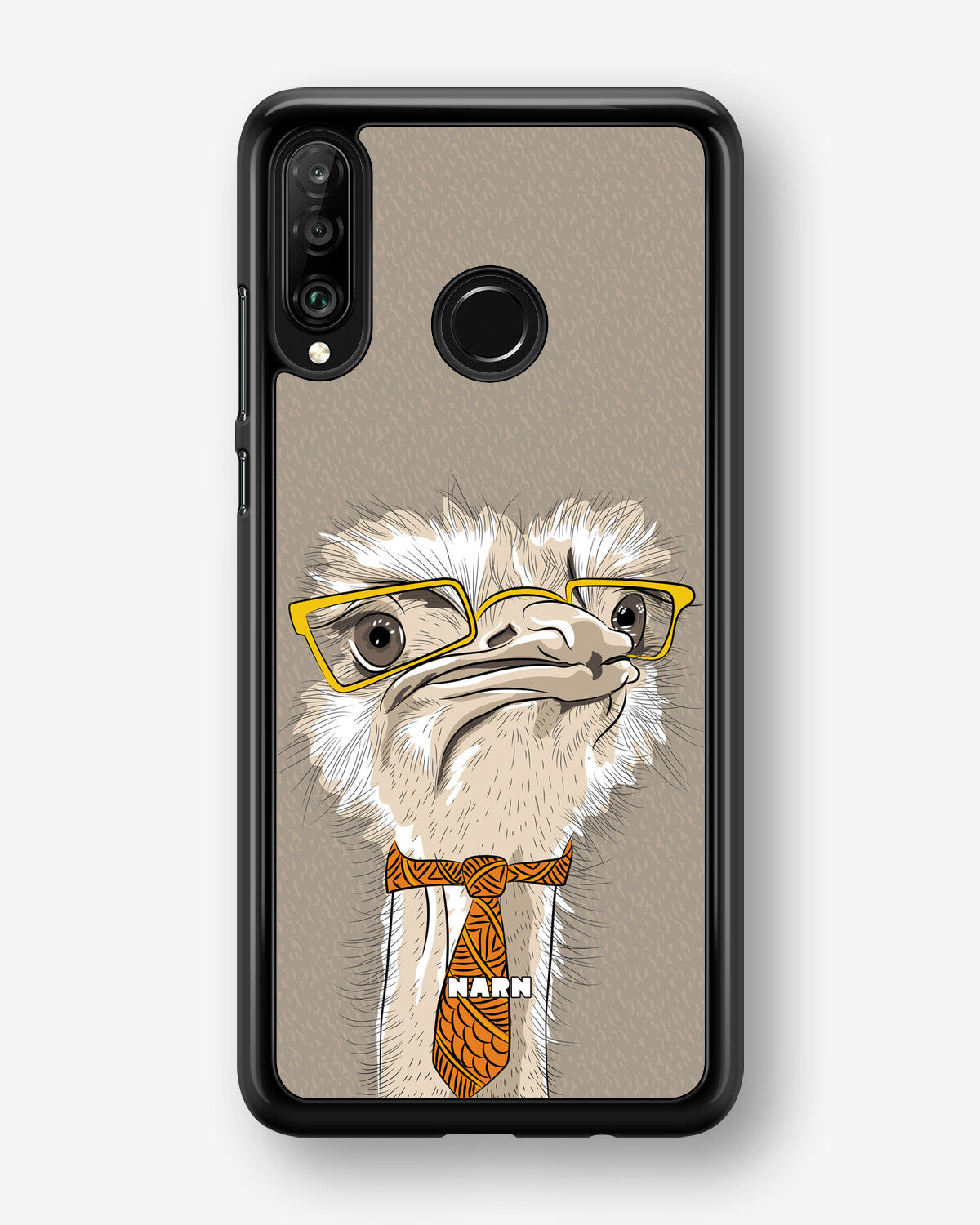 Huawei P30 Lite Hard Case – Hipster Ostrich - View 1