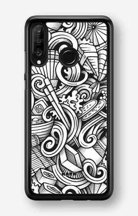 Huawei P30 Lite Hard Case – Japanese Pattern - View 1