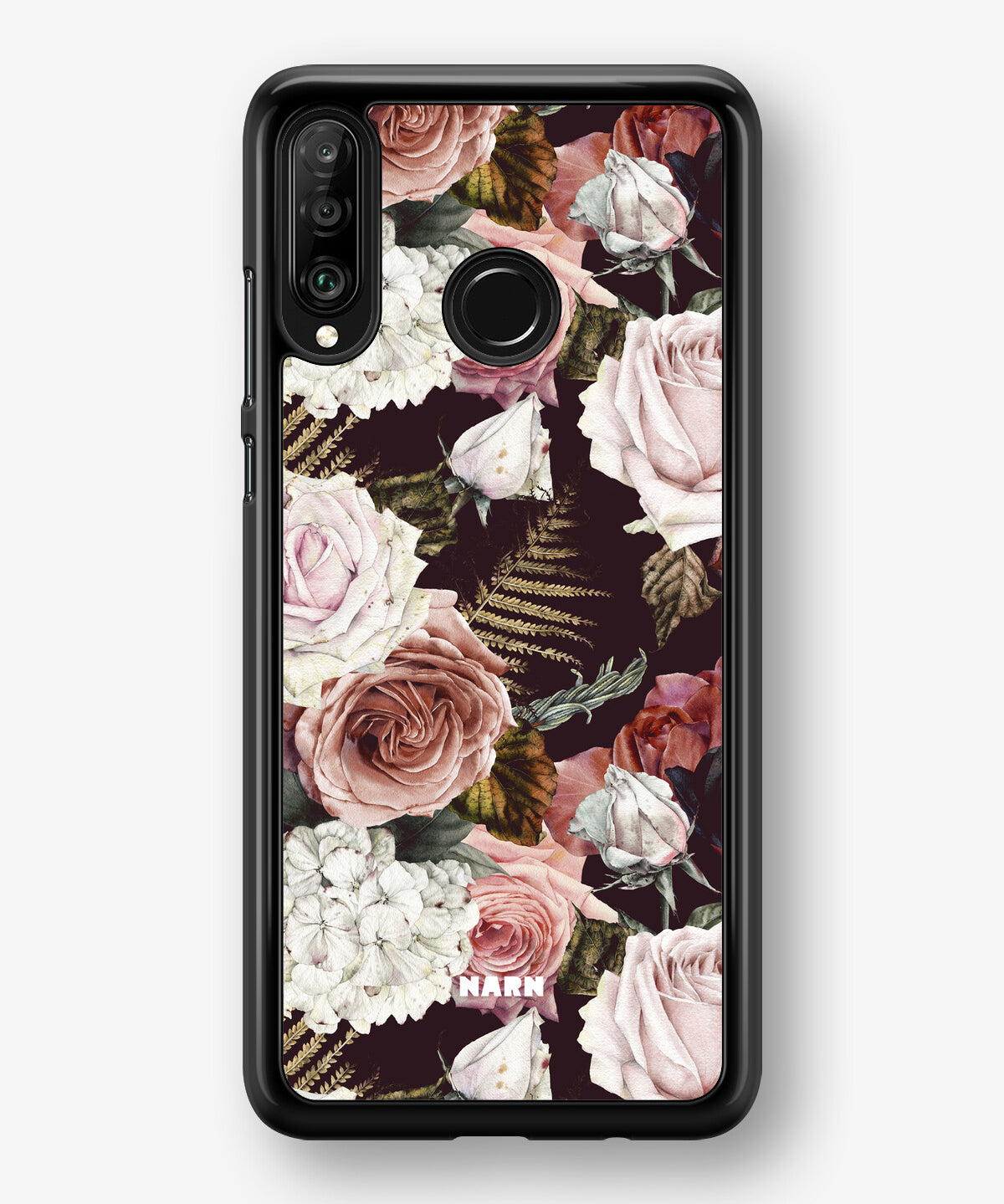 Huawei P30 Lite Hard Case – Midnight Roses - View 1