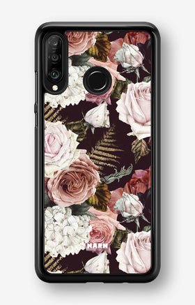 Huawei P30 Lite Hard Case – Midnight Roses - View 1