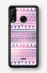 Huawei P30 Lite Hard Case – Purple Aztec - View 1