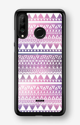 Huawei P30 Lite Hard Case – Purple Aztec - View 1