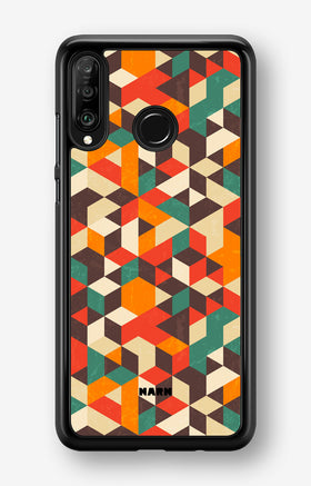 Huawei P30 Lite Hard Case – Retro Geometric - View 1