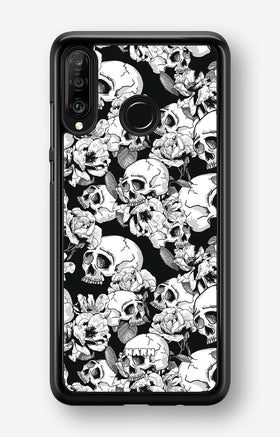 Huawei P30 Lite Hard Case – Skull Garden - View 1