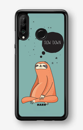 Huawei P30 Lite Hard Case – Slow Down Sloth - View 1