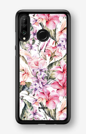 Huawei P30 Lite Hard Case – Watercolor Flowers - View 1