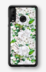 Huawei P30 Lite Hard Case – White Bloom - View 1