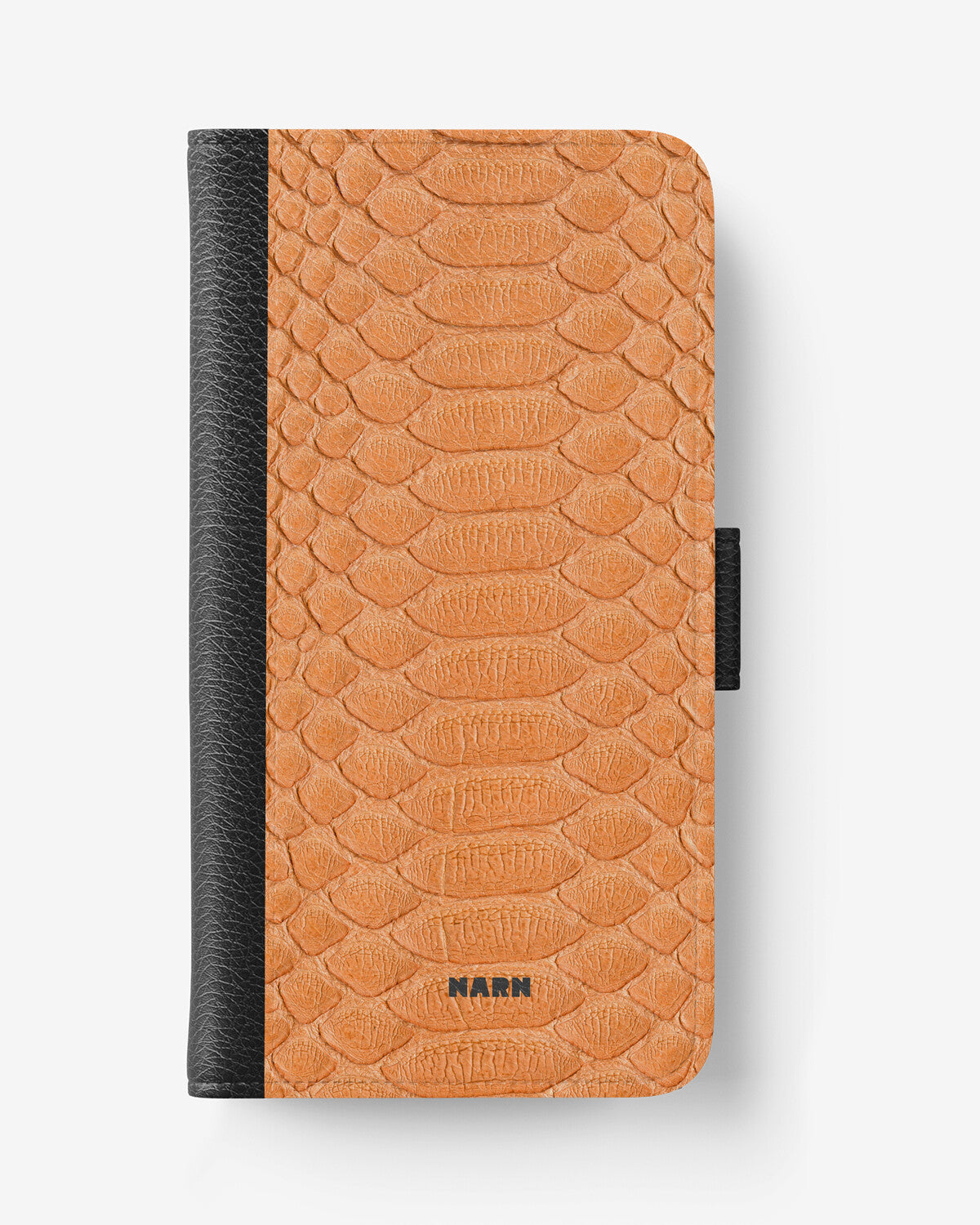 Huawei P30 Lite Wallet Case - Orange Snake - View 1