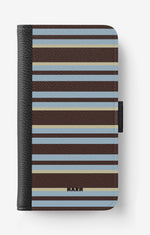 Huawei P30 Lite Wallet Case - Latte Lines - View 1