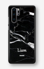 Huawei P30 Pro Hard Case – Custom - Black Marble - View 1