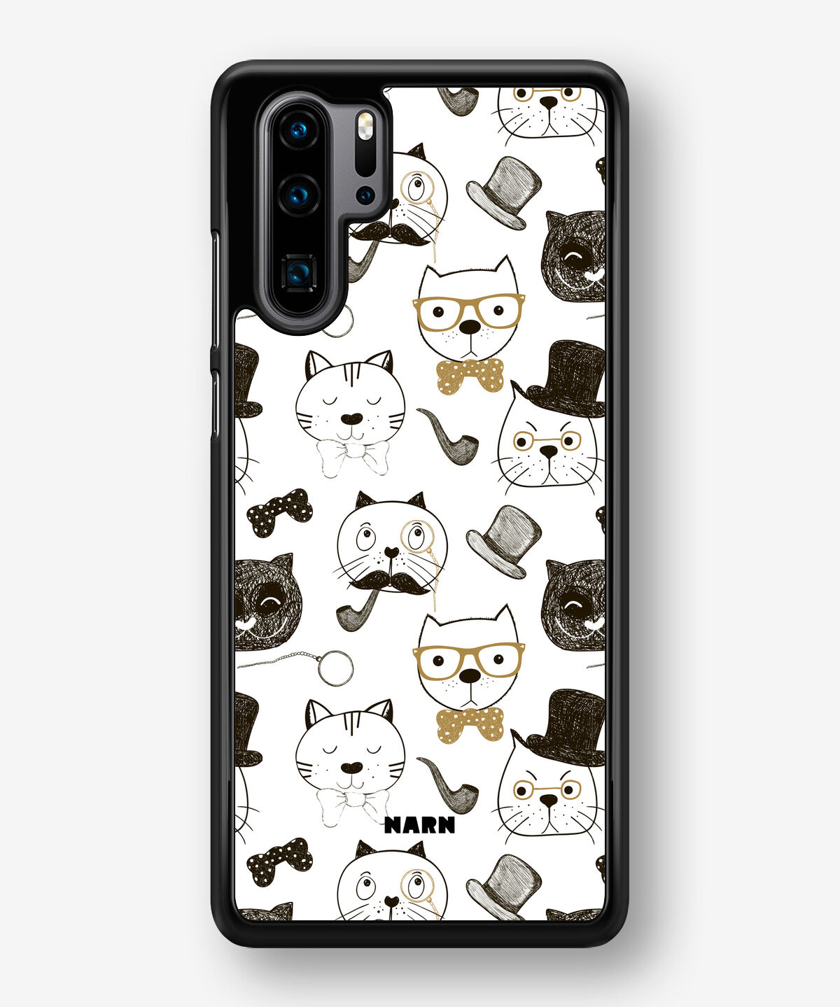 Huawei P30 Pro Hard Case – Cartoon Cats - View 1