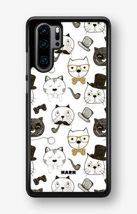 Huawei P30 Pro Hard Case – Cartoon Cats - View 1