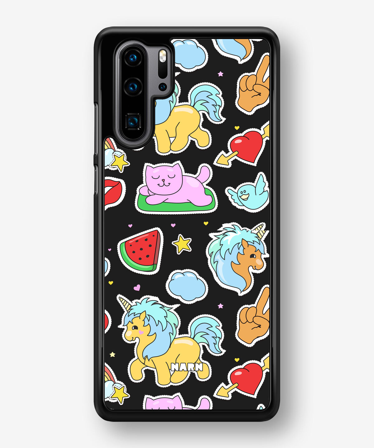 Huawei P30 Pro Hard Case – Cute Stickers - View 1