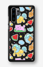 Huawei P30 Pro Hard Case – Cute Stickers - View 1