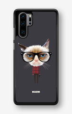 Huawei P30 Pro Hard Case – Hipster Cat - View 1
