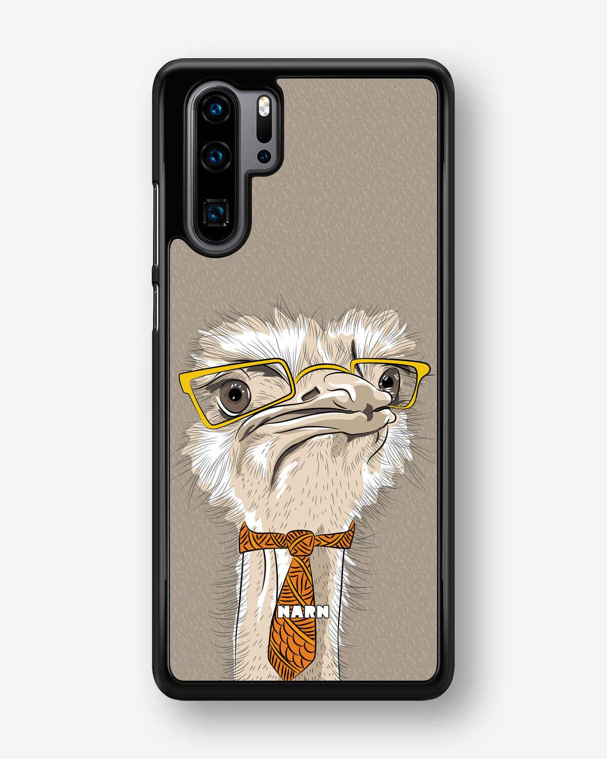 Huawei P30 Pro Hard Case – Hipster Ostrich - View 1