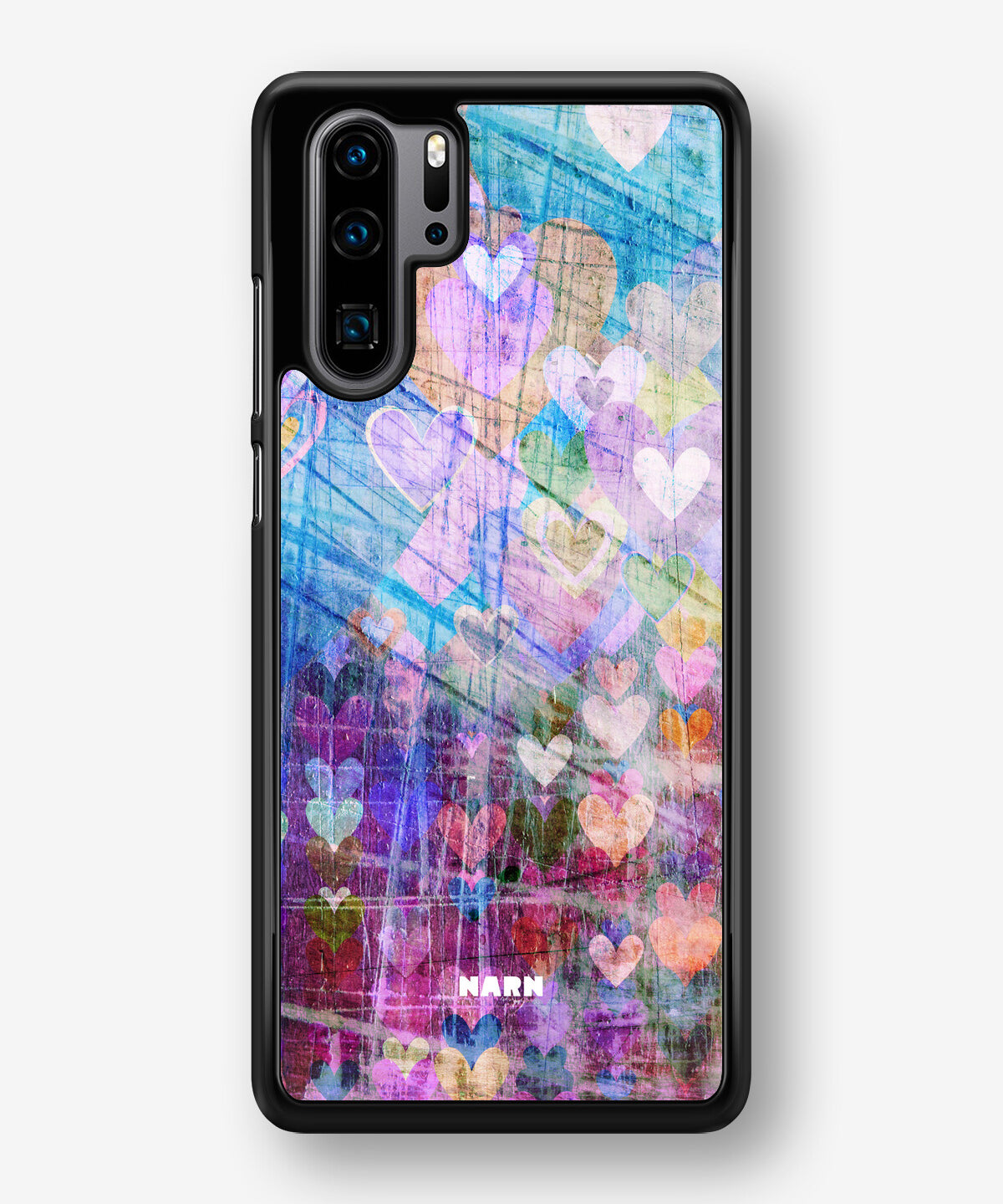 Huawei P30 Pro Hard Case – Purple Hearts - View 1