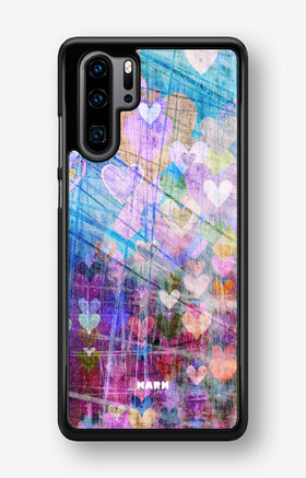 Huawei P30 Pro Hard Case – Purple Hearts - View 1
