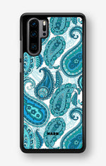 Huawei P30 Pro Hard Case – Turquoise Paisley - View 1