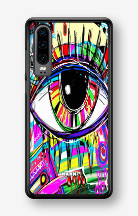 Huawei P30 Hard Case – Abstract Eye - View 1