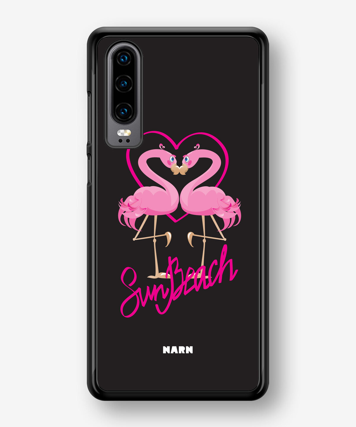 Huawei P30 Hard Case – Beach Flamingo - View 1