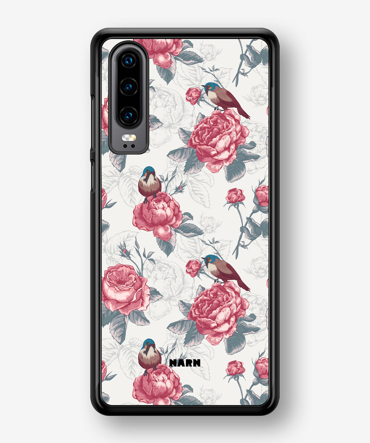 Huawei P30 Hard Case – Birds Among Roses - View 1