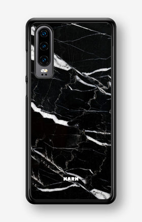 Huawei P30 Hard Case – Black Marble - View 1