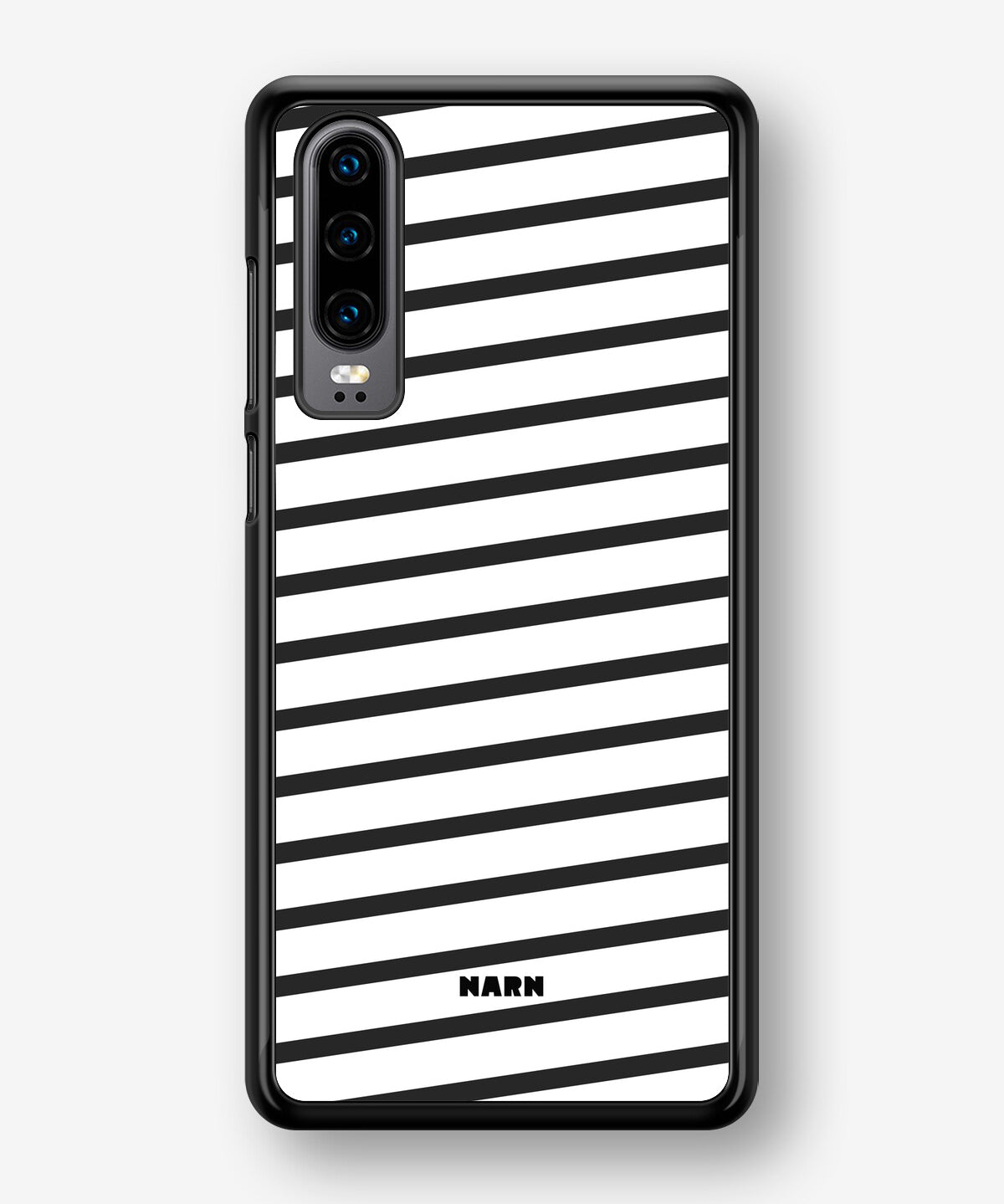 Huawei P30 Hard Case – Black Stripes - View 1