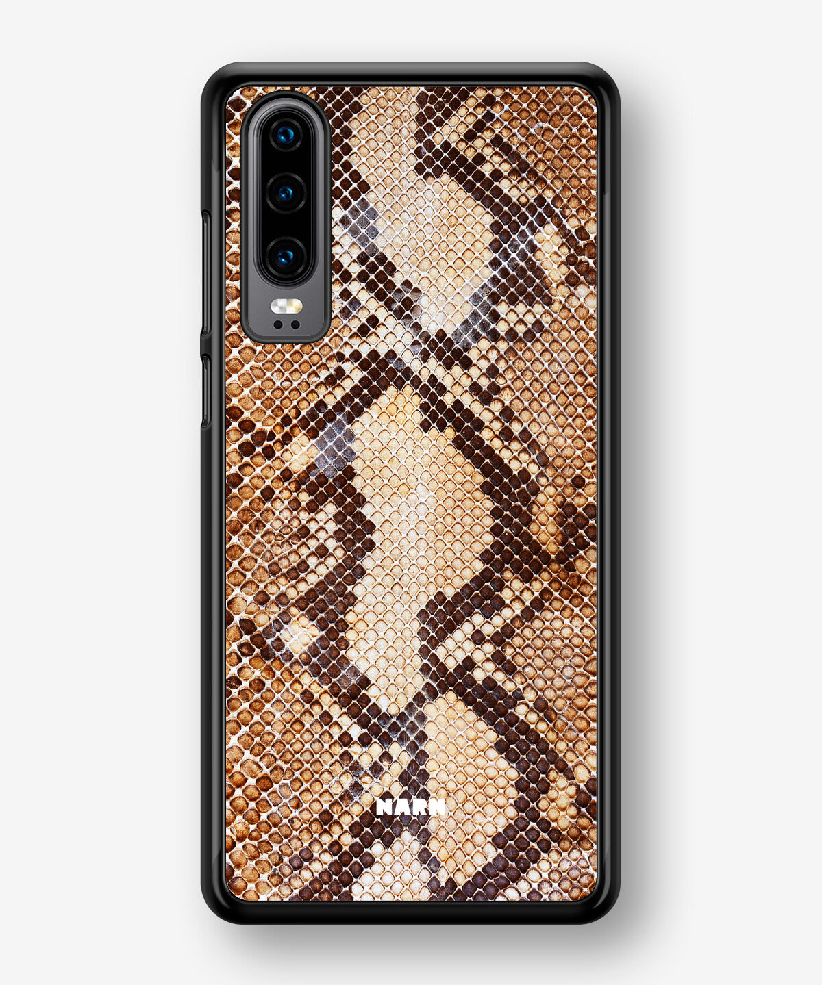 Huawei P30 Hard Case – Brown Snakeskin - View 1